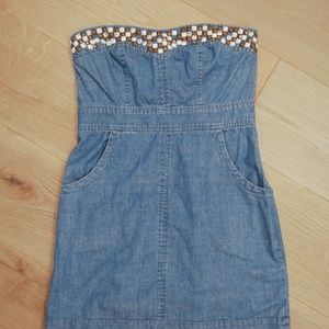 We The Free By Free People Studded Denim Dress